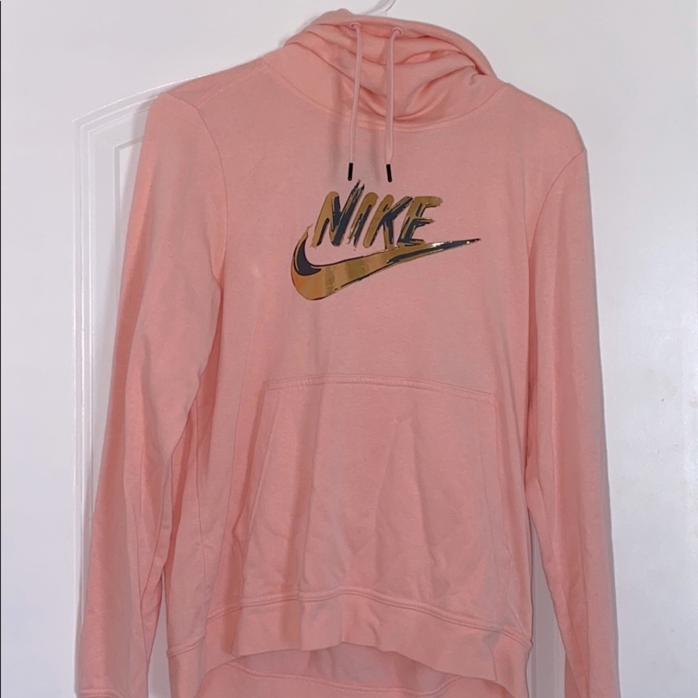 Pastel Pink & Gold Nike Sweatshirt